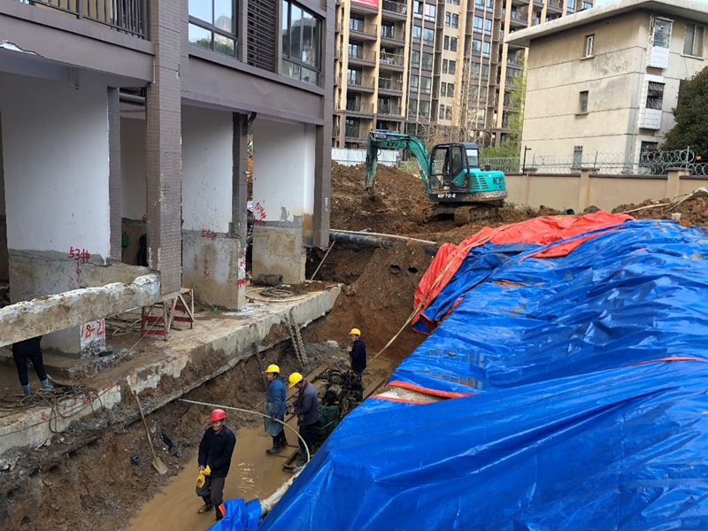 桃源居1#樓糾傾加固工程